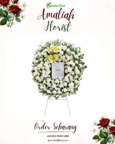 Krans Bunga Duka Cita di Gandarum